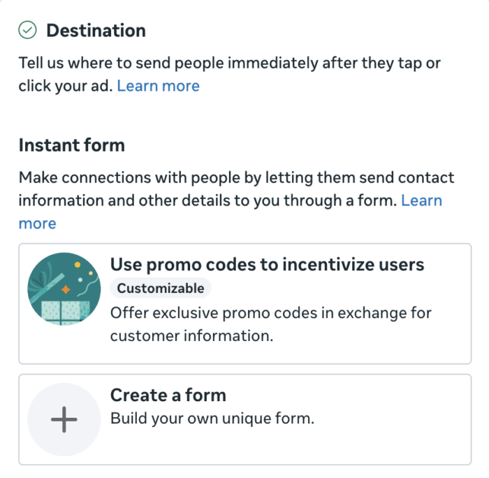 Instant Form Template